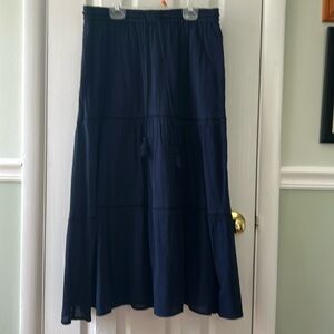 Talbots lined Cotton Midi Skirt